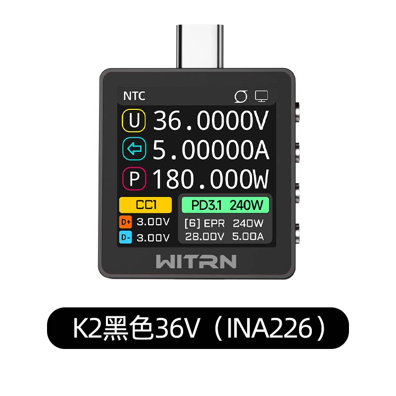 Usb Ammeter Tester - WITRN K2 INA226 36В измеритель напряжения