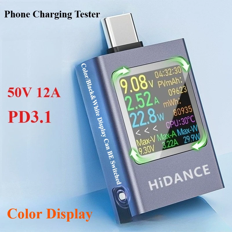 Usb Ammeter Tester - 13 в 1 DC 4,5-50 В