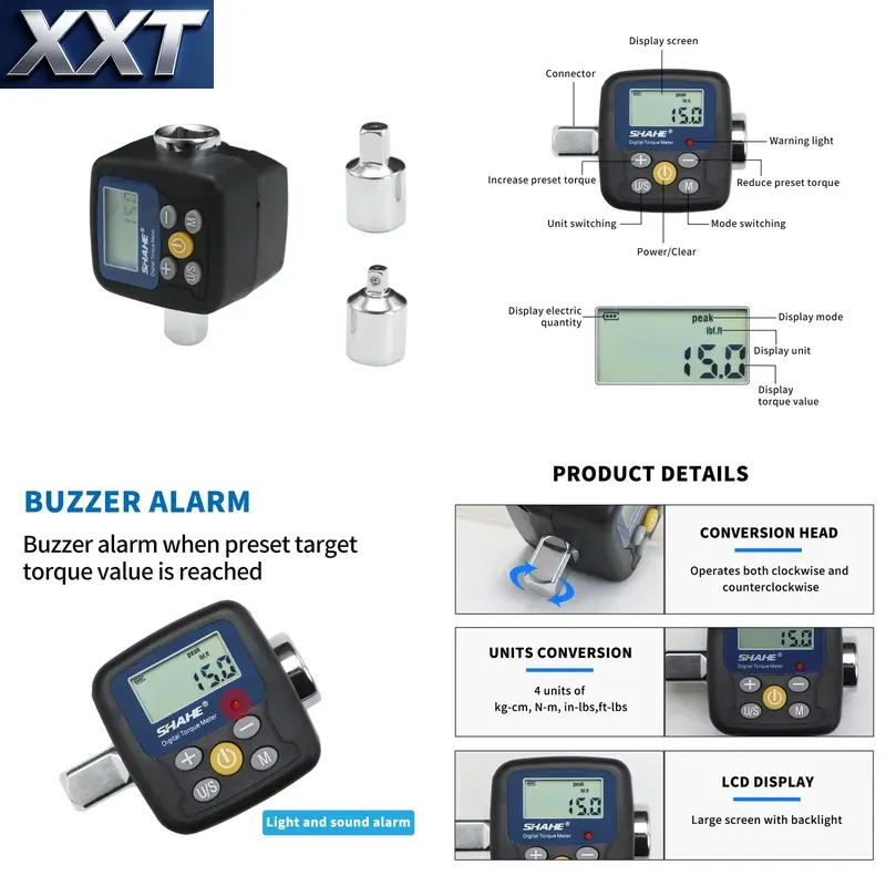 Electronics Repair Tools - Цифровой адаптер динамометрического ключа XXT Shahe,