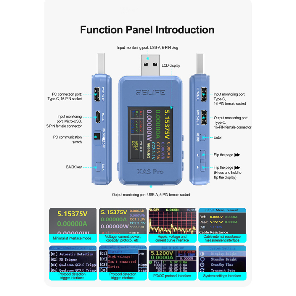 Цифровой измеритель напряжения – обзор и цена Usb Ammeter Tester